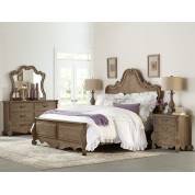 Chrysanthe Bedroom 4Pc Set - Oak